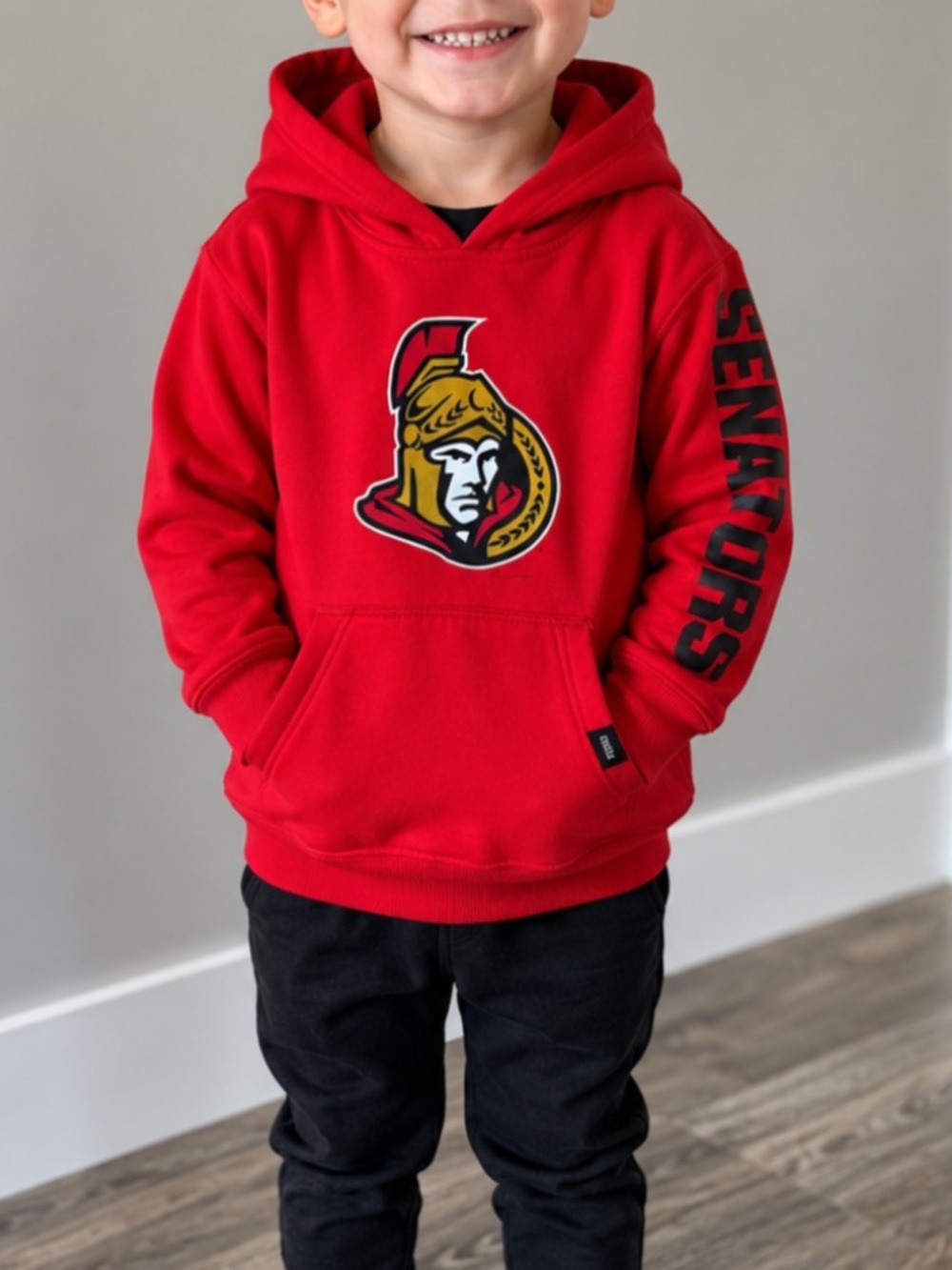 Ottawa Senators Red Kids Hoodie Sweatshirt, size 4